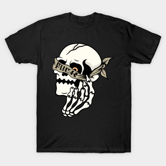 smile skull T-Shirt by gggraphicdesignnn